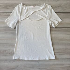 C+D+M Ribbed Shirt White XL EUC